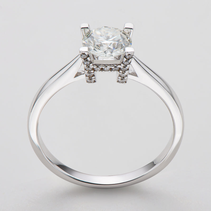 925 Sterling Silver  Classic Round Cut CZ Ring