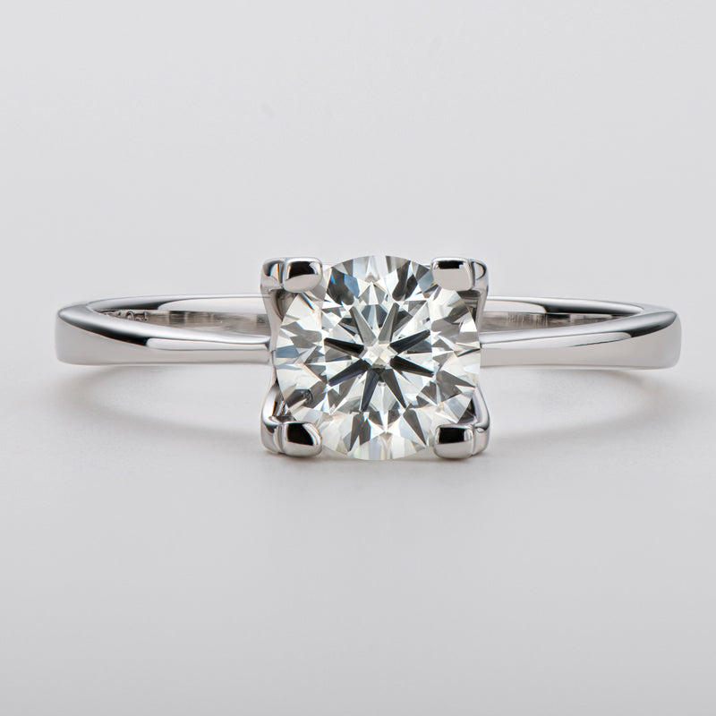 925 Sterling Silver Classic Round Cut CZ Solitaire Ring