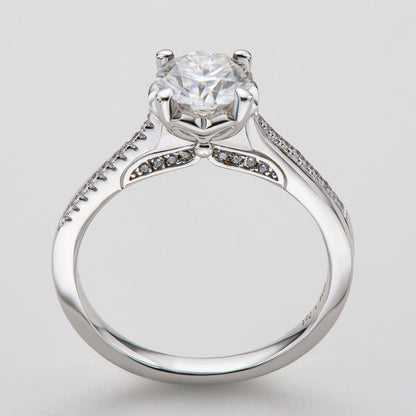 925 Sterling Silver Classic Round Cut CZ Ring