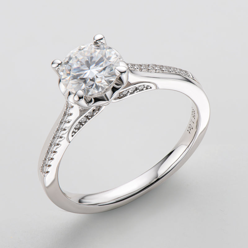 925 Sterling Silver Classic Round Cut CZ Ring