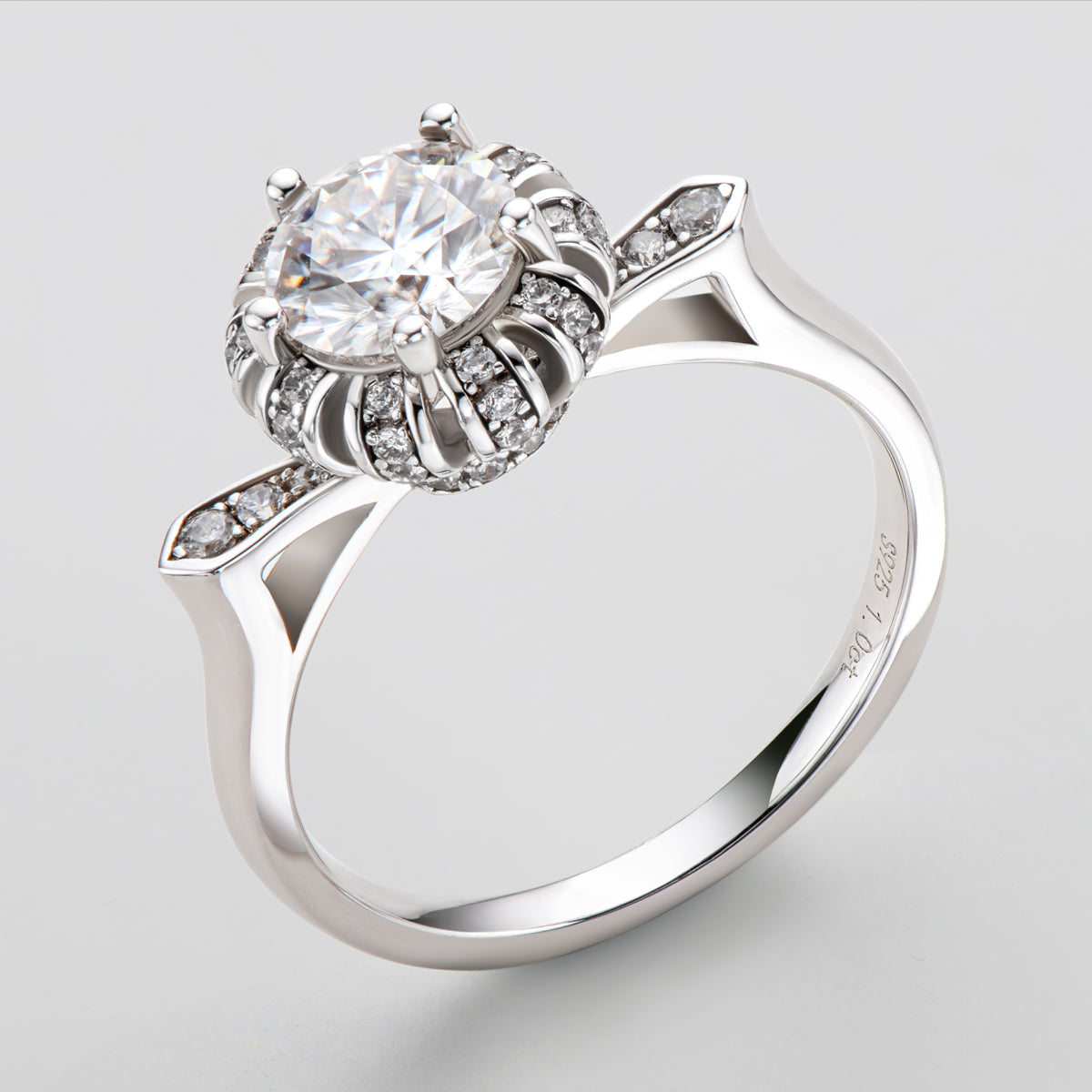 925 Silver Sterling Classic Round Cut CZ Ring