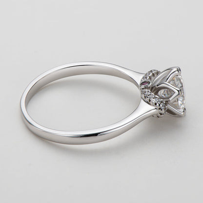 925 Sterling Silver Classic Round Cut Multi Stone CZ  Ring