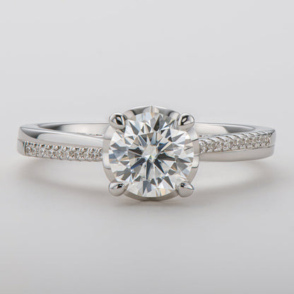 925 Sterling Silver Classic Round Cut CZ Ring