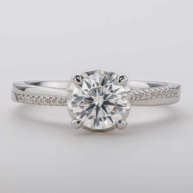 925 Sterling Silver Classic Round Cut CZ Ring