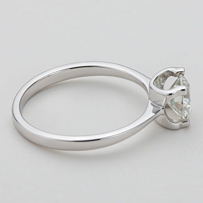 925 Sterling Silver Classic Round Cut CZ Solitaire Ring