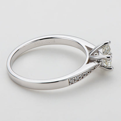 925 Sterling Silver Classic Round Cut CZ Six Prong Solitaire Ring