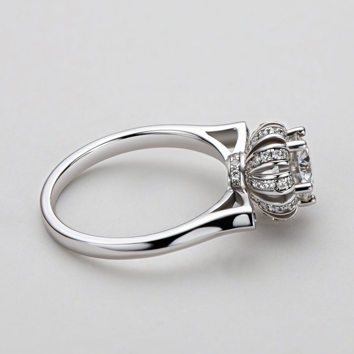 925 Silver Sterling Classic Round Cut CZ Ring