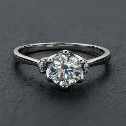 925 Sterling Silver Classic Round Cut Multi Stone CZ  Ring