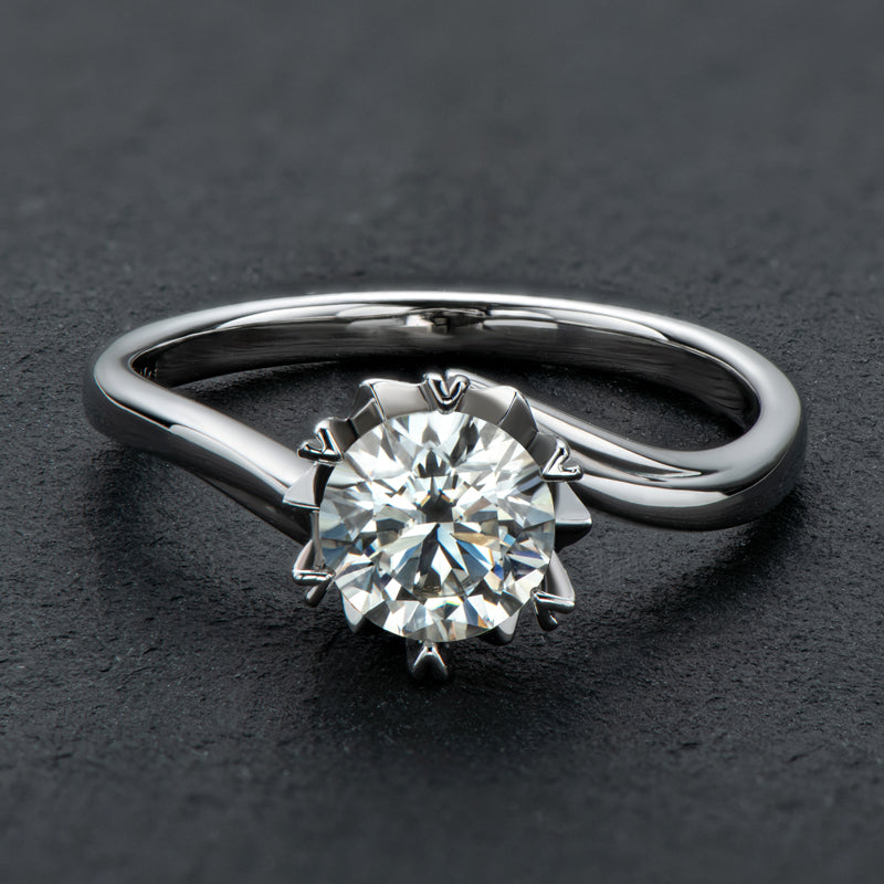 925 Sterling Silver Classic Round Cut CZ Solitaire Ring