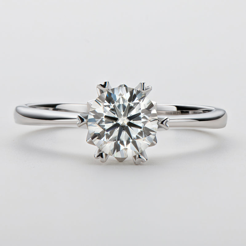 925 Sterling Silver Classic Round Cut CZ Solitaire Ring