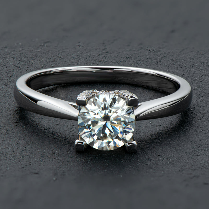 925 Sterling Silver  Classic Round Cut CZ Ring