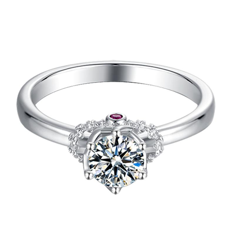 925 Sterling Silver Round Cut CZ Cluster Ring