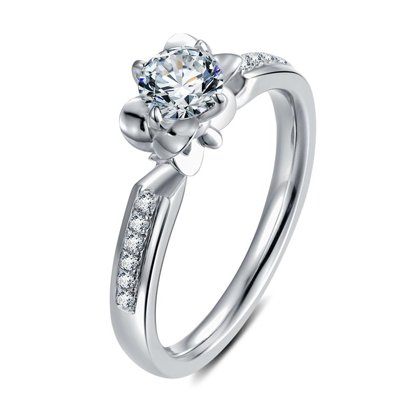 925 Sterling Silver  Classic Round Cut CZ Ring