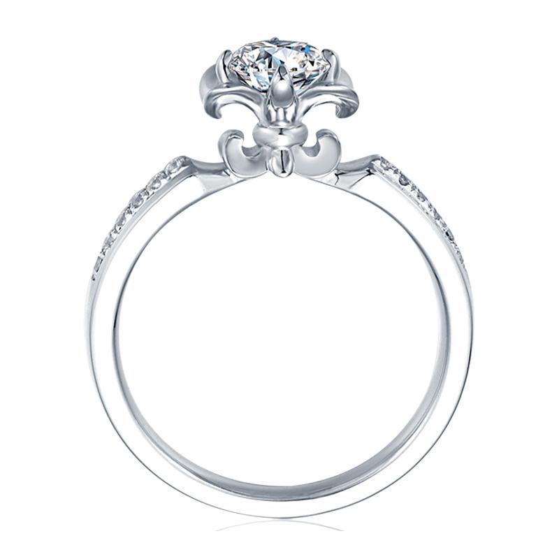 925 Sterling Silver  Classic Round Cut CZ Ring