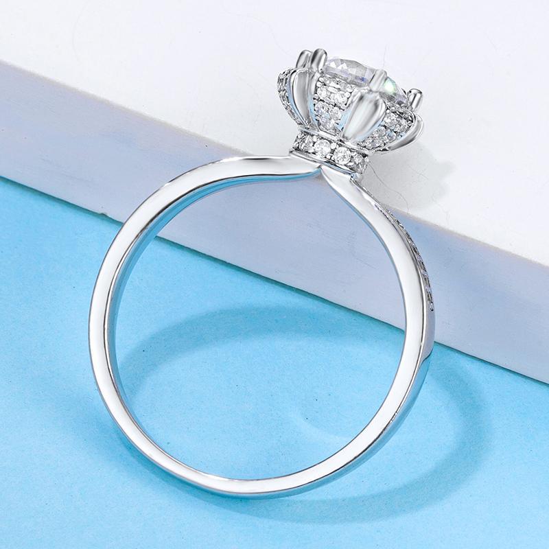 925 Silver Sterling Classic Round Cut CZ Ring