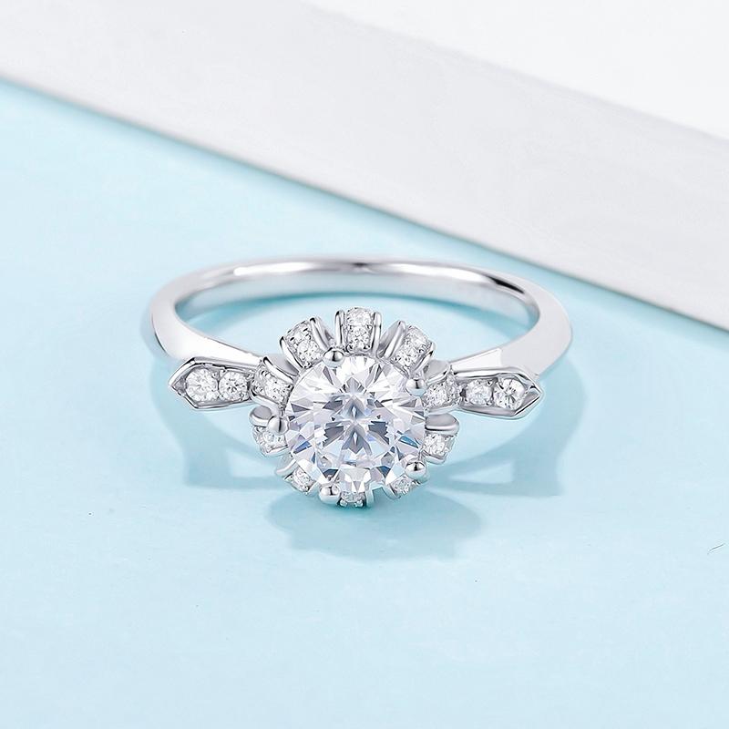 925 Silver Sterling Classic Round Cut CZ Ring