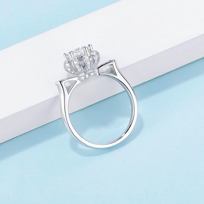 925 Silver Sterling Classic Round Cut CZ Ring