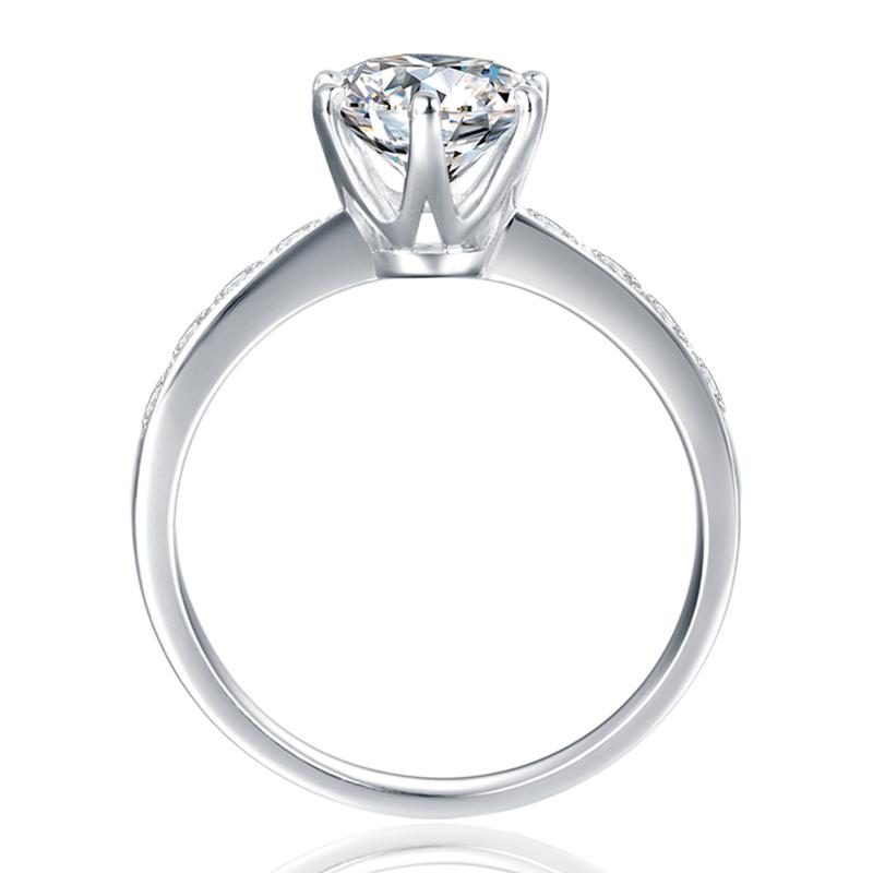 925 Silver Sterling Classic Round Cut CZ Ring