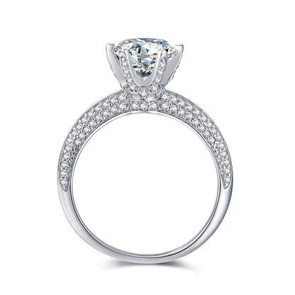 925 Sterling Silver Classic Round Cut CZ Ring