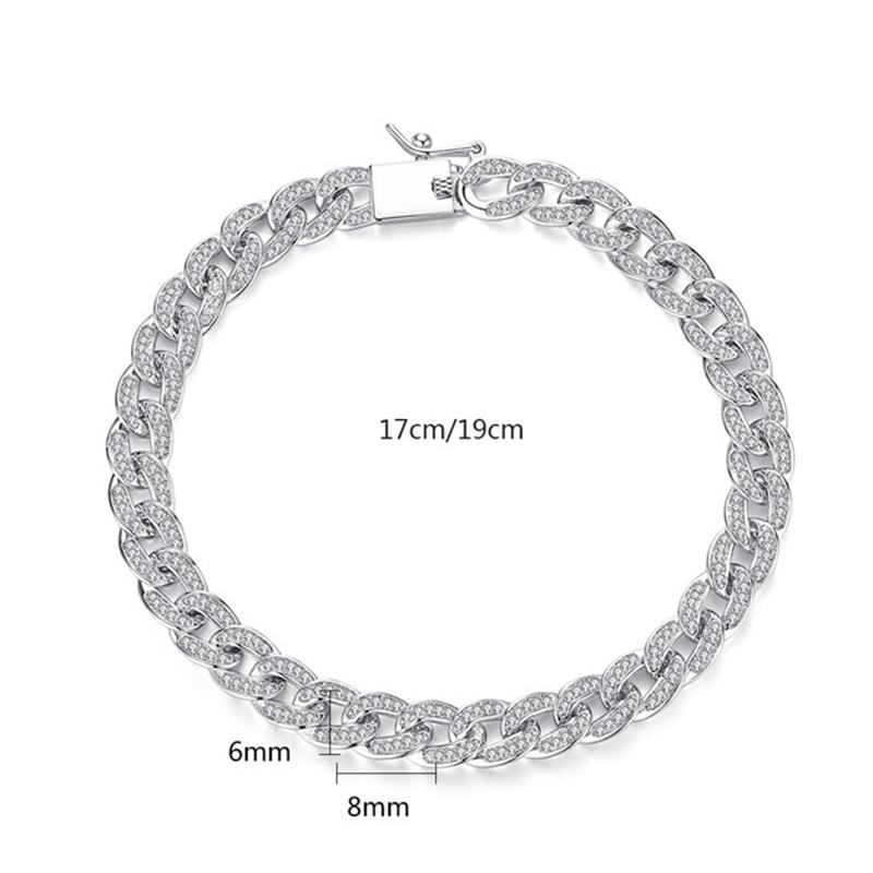 925 Sterling Silver Round Cut Created Diamond Fashion Twisted Piece Bracelet