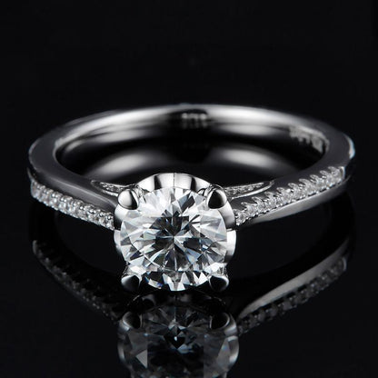 925 Sterling Silver Classic Round Cut CZ Ring