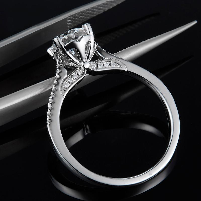 925 Sterling Silver Classic Round Cut CZ Ring