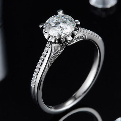 925 Sterling Silver Classic Round Cut CZ Ring