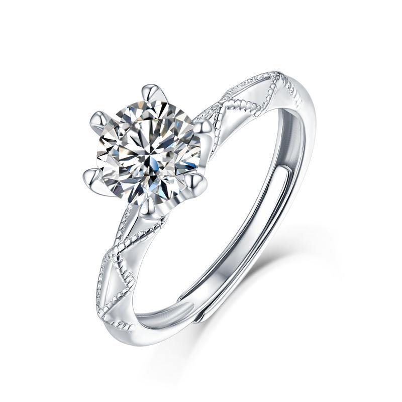 925 Sterling Silver Round Cut CZ Solitaire Ring