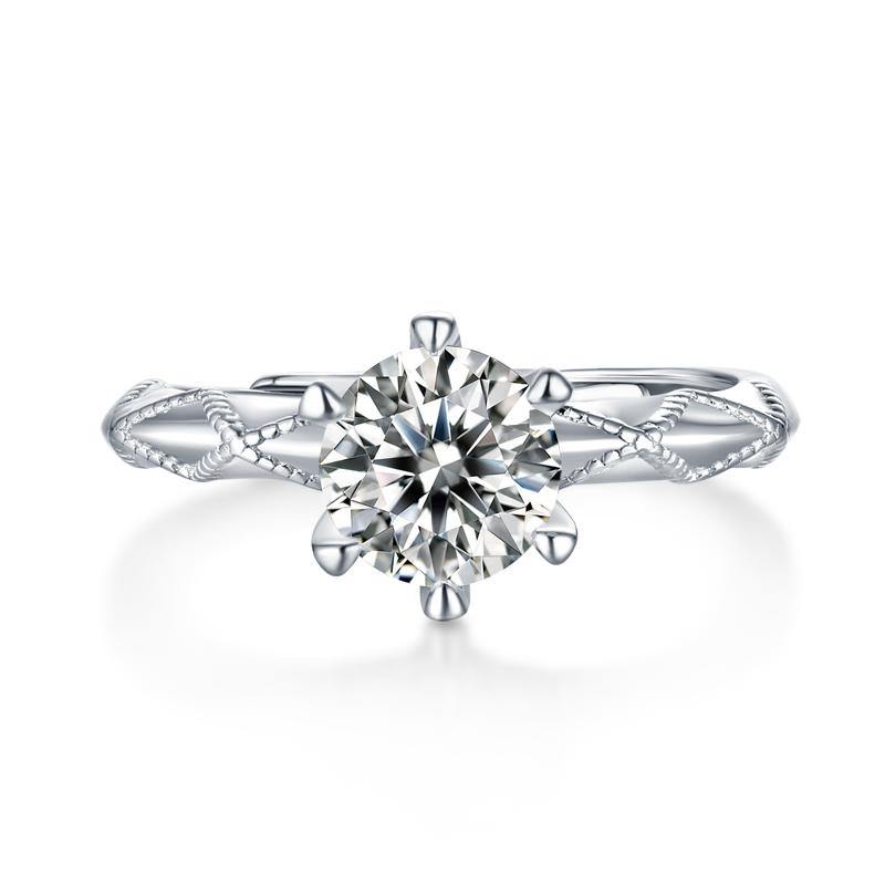 925 Sterling Silver Round Cut CZ Solitaire Ring