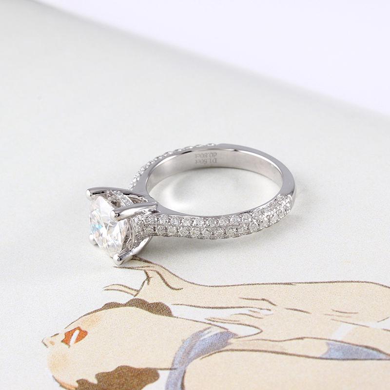 925 Sterling Silver  Round Cut CZ Classic Ring