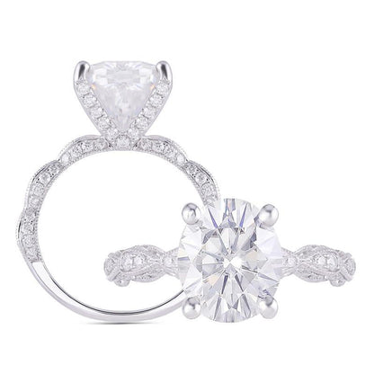 925 Sterling Silver CZ Oval Cut Vintage Ring