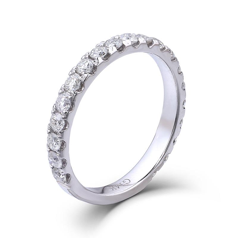 925 Sterling Silver CZ Round Cut Bridal Ring