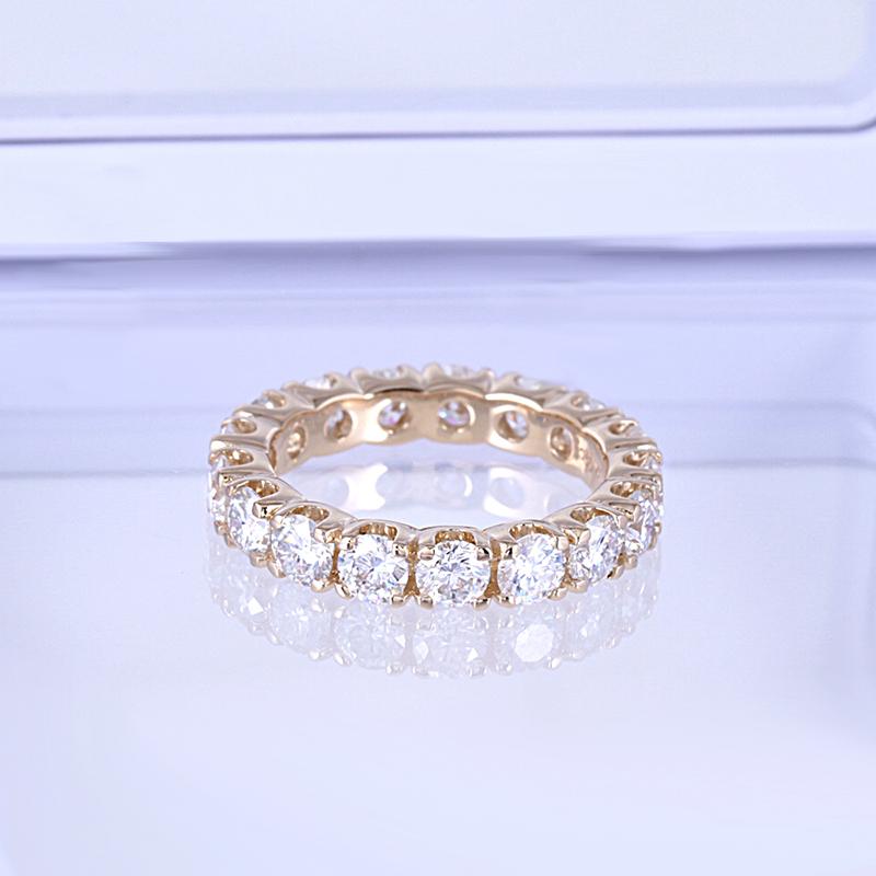 925 Sterling Silver Round Cut CZ Eternity Band