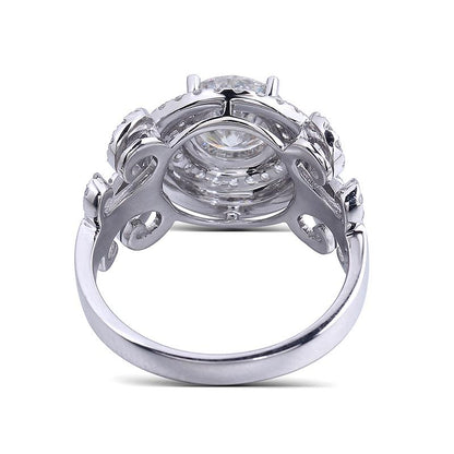 925 Sterling Silver CZ Unique Ring for women