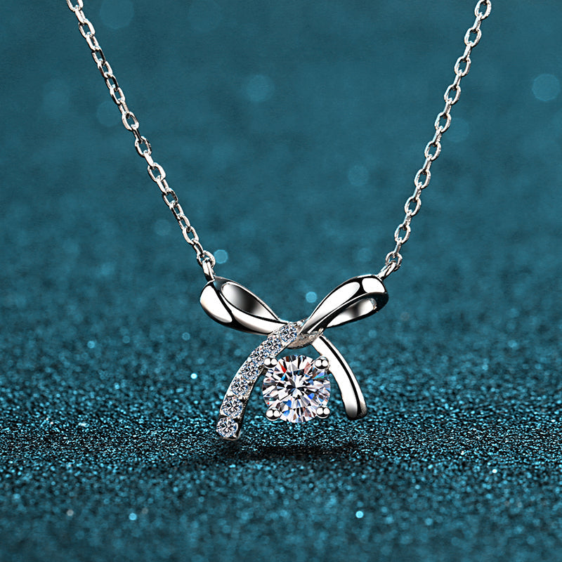 925 Sterling Silver Round Cut CZ Necklace