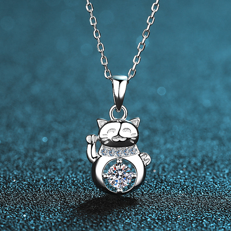 925 Sterling Silver Round Cut CZ Pendant Necklace