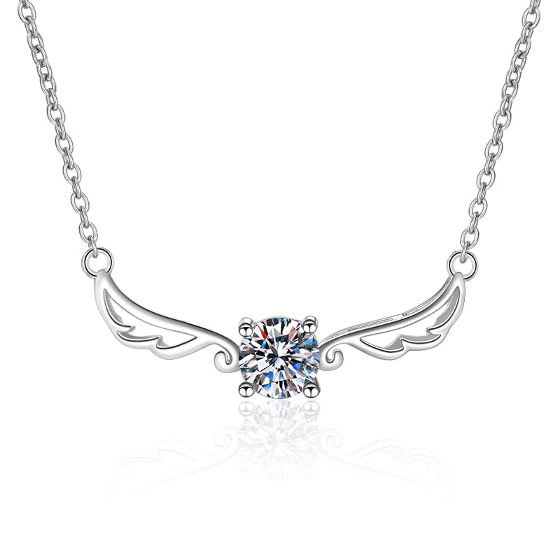 925 Sterling Silver Round Cut CZ Diamond Pendant Necklace