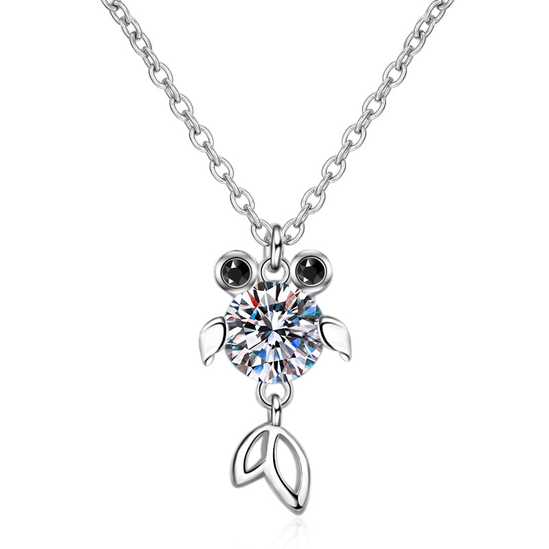 925 Sterling Silver Round Cut CZ Pendant Necklace