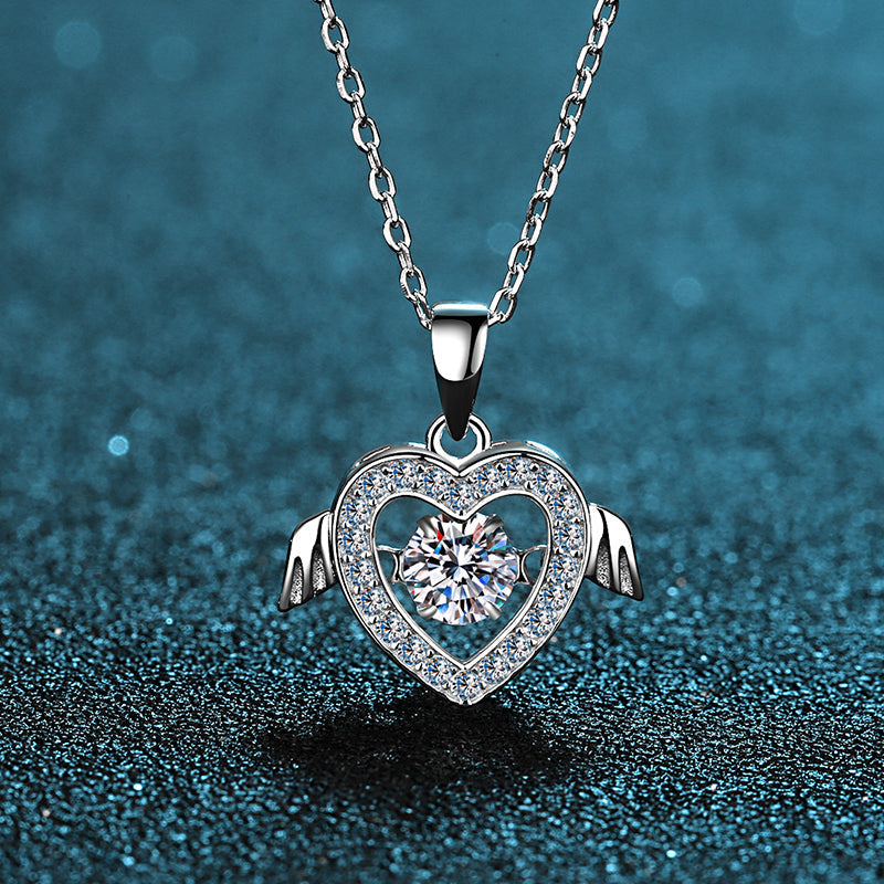 925 Sterling Silver Round Cut CZ Necklace