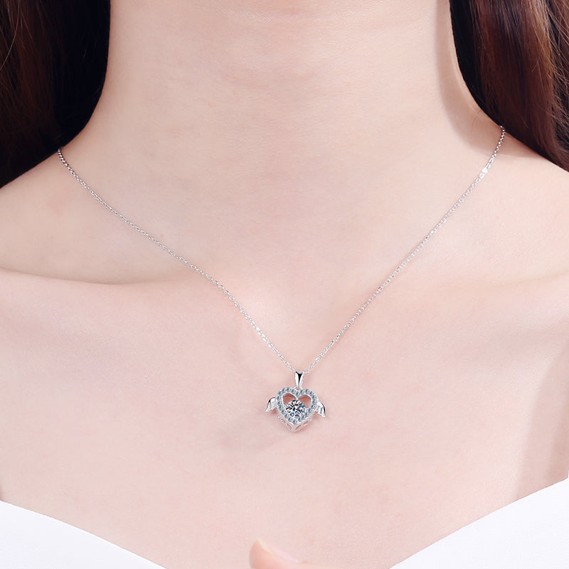 925 Sterling Silver Round Cut CZ Necklace