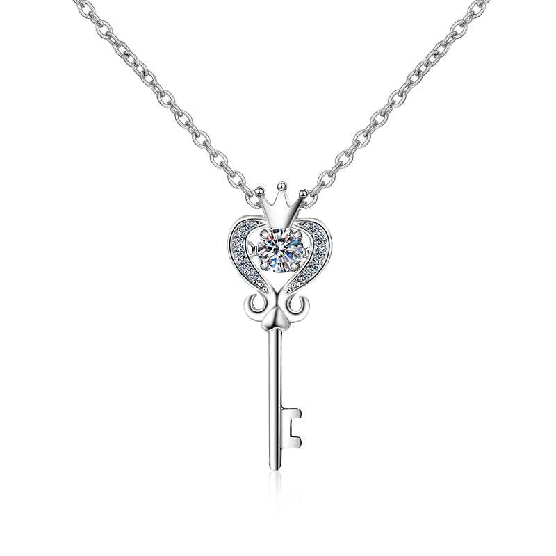 925 Sterling Silver Round Cut CZ Necklace