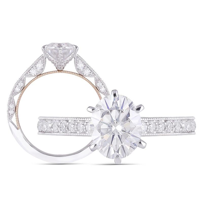 925 Sterling Silver CZ Oval Cut Vintage Ring for women