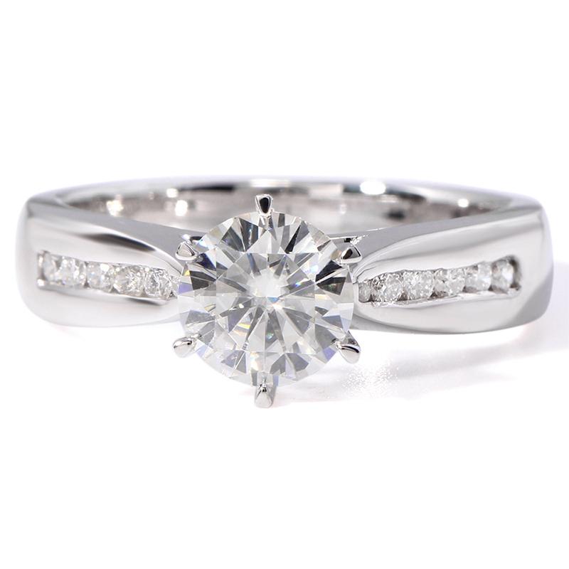 925 Sterling Silver Round Cut CZ Classic Ring for women