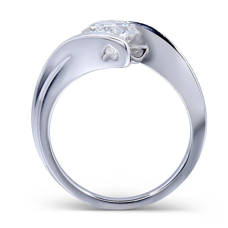 925 Sterling Silver Round Cut CZ Solitaire Engagement Ring