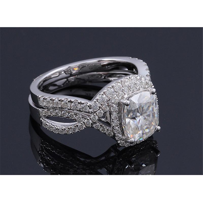 925 Sterling Silver Round Cut CZ Bridal Set For Women