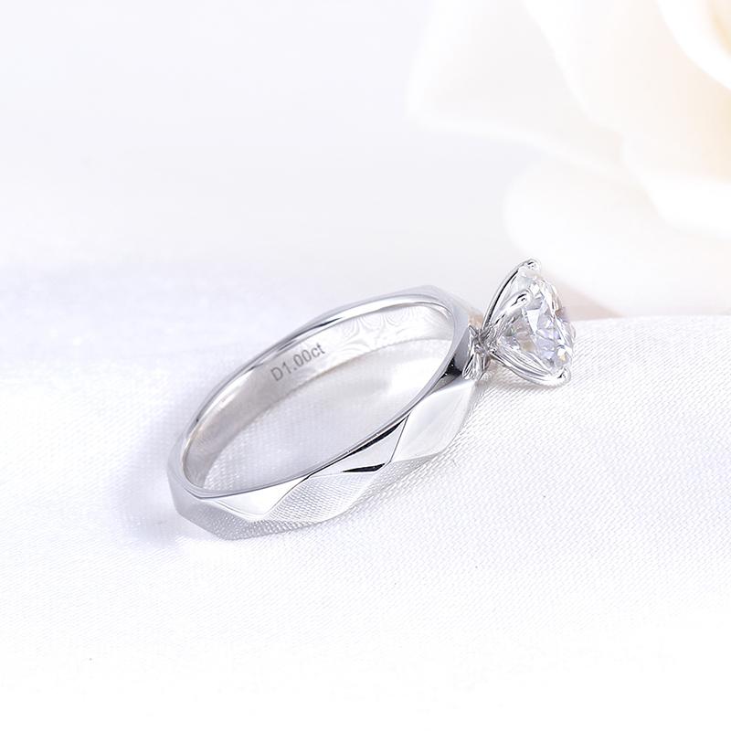 925 Sterling Silver Round Cut Solitaire CZ Ring