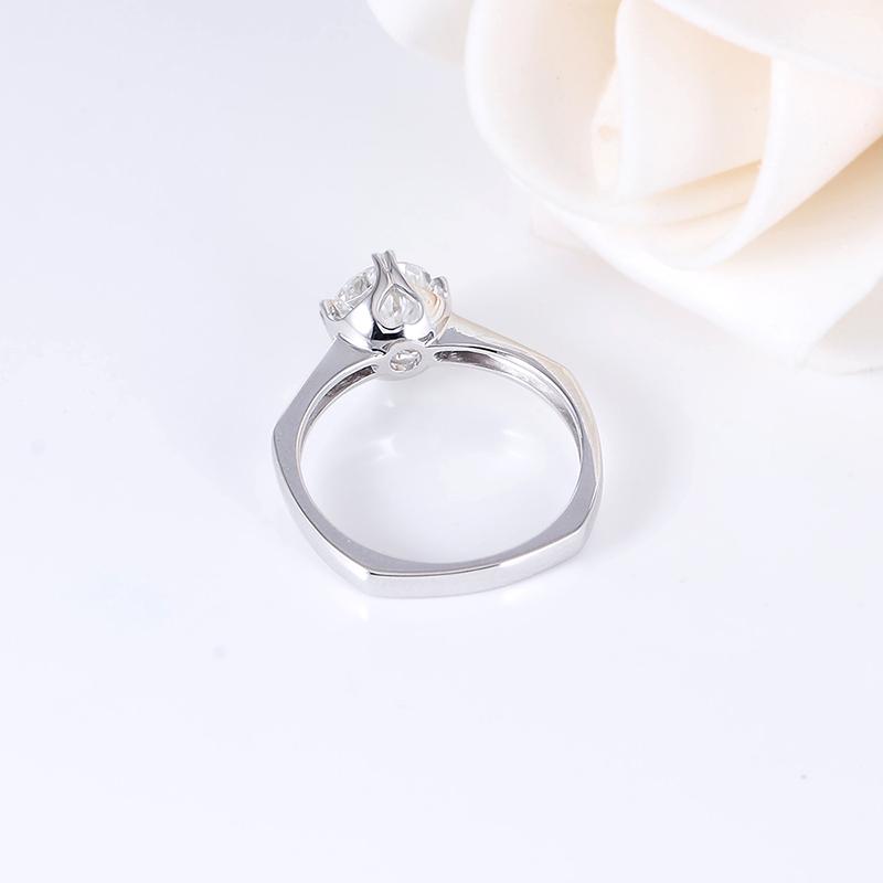 925 Sterling Silver Round Cut CZ Solitaire Ring