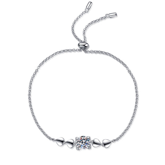 925 Sterling Silver Round Cut CZ Bracelet