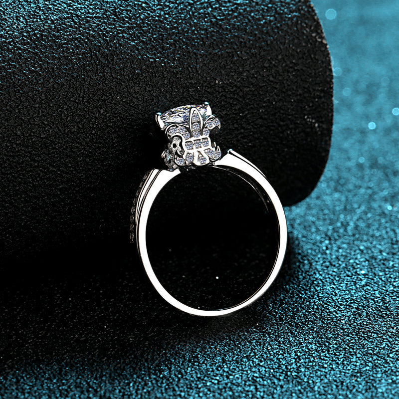 925 Sterling Silver Round Cut CZ Classic Ring