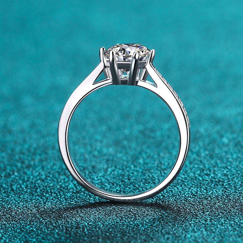 925 Silver Sterling Classic Round Cut CZ Ring